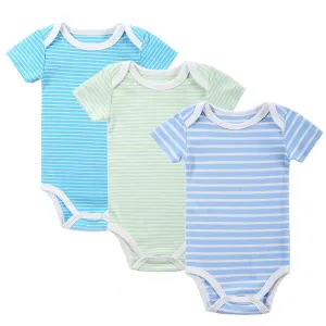 3PCS Baby Boy Rompers Baby Clothing Set Summer Cotton Baby Girl Boy Short Sleeve Car Printed Jumpsuit born Baby Clothes
