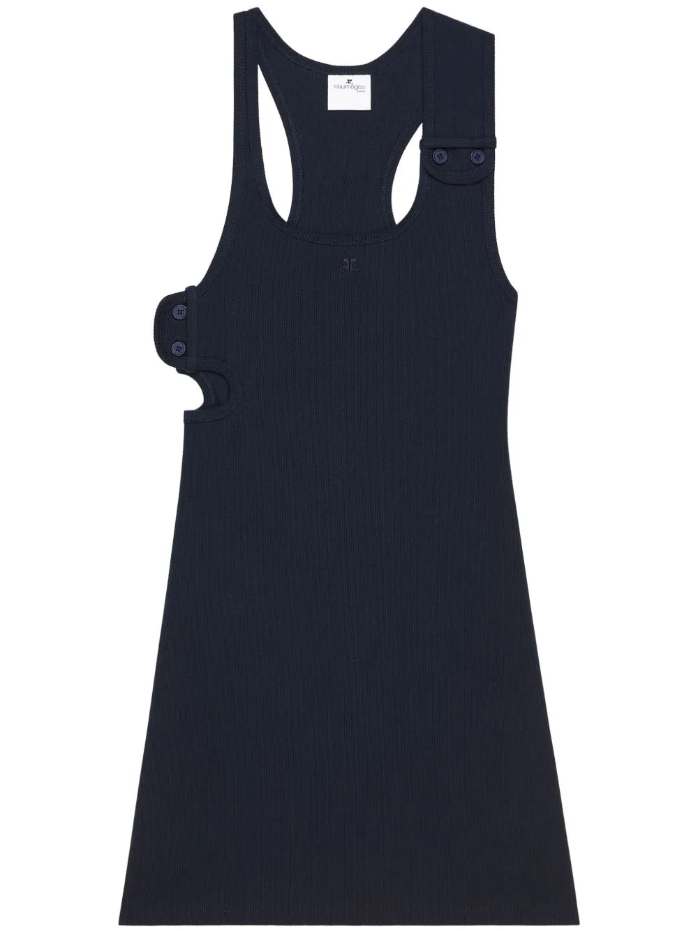 90's ribbed cotton mini dress