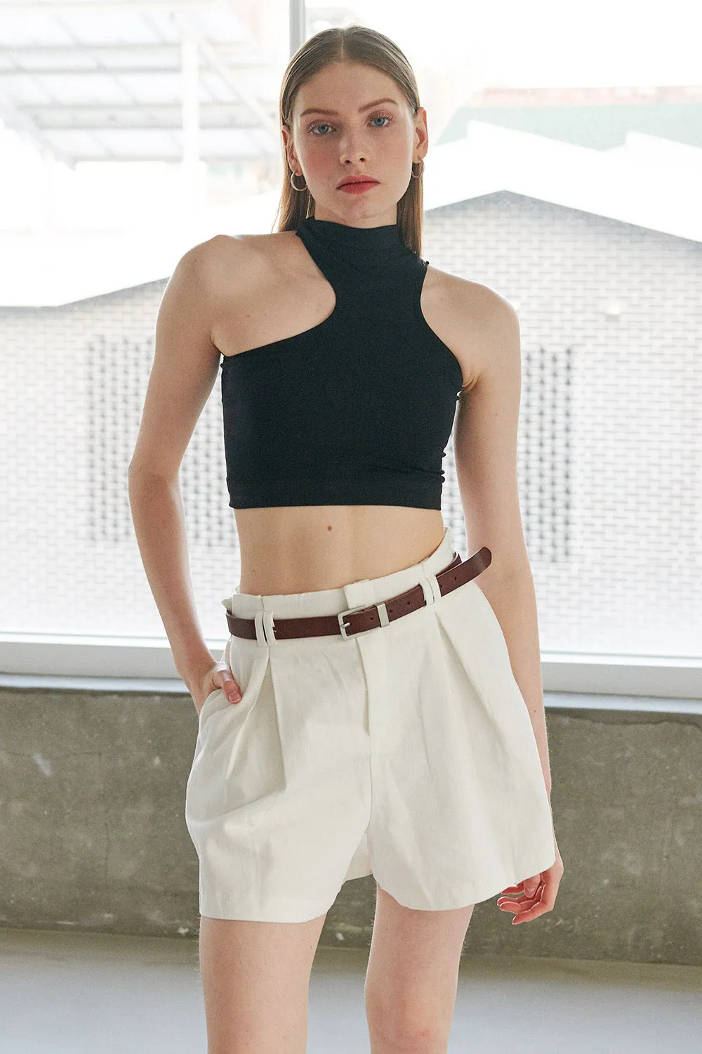 Aerynn Asymmetric Cutout Top