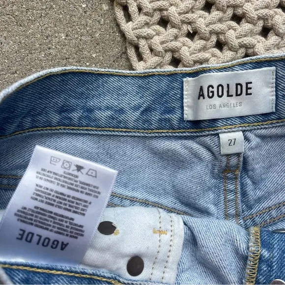 Agolde Distressed Jean Shorts Size 27