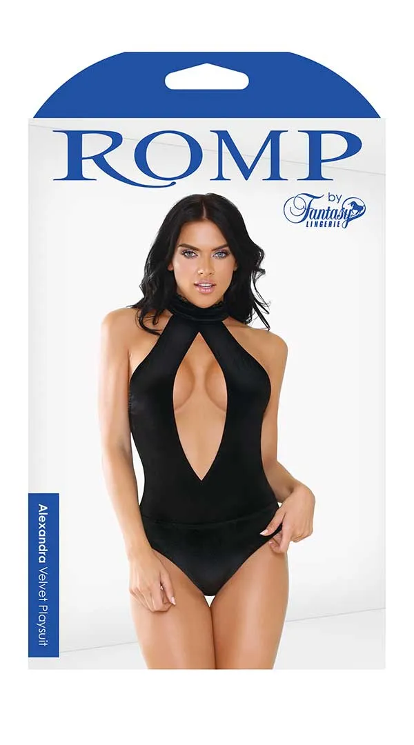Alexandra Velvet Playsuit