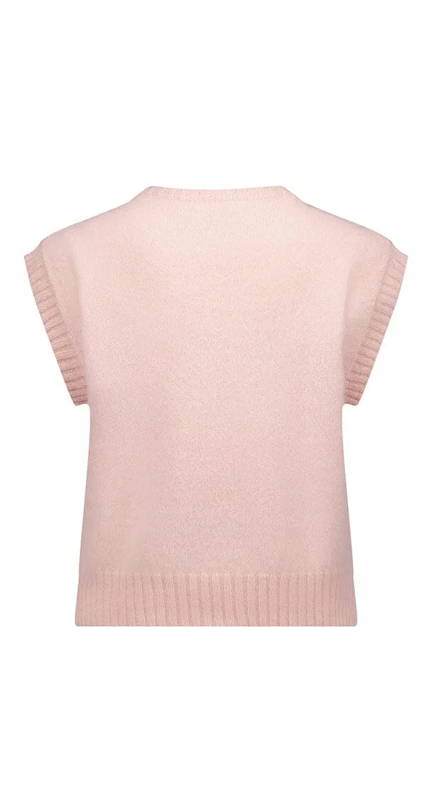 Alpaca Plain Crew Neck Vest Lothlorian
