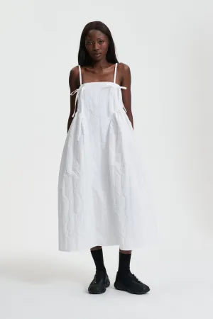 AMBRA | DRESS FLORA MATELASS… WHITE