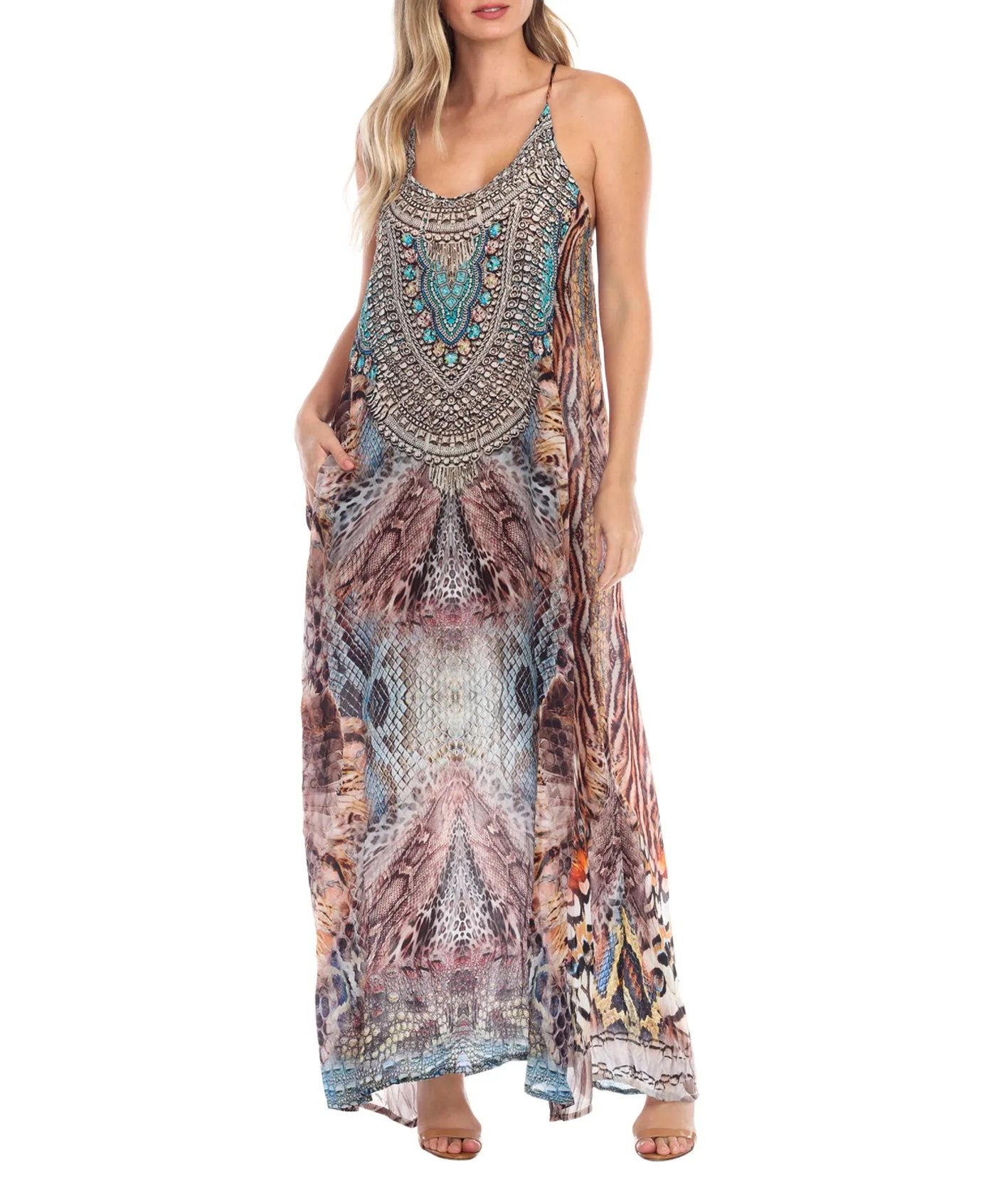 Animal Paradise Racerback Maxi Dress