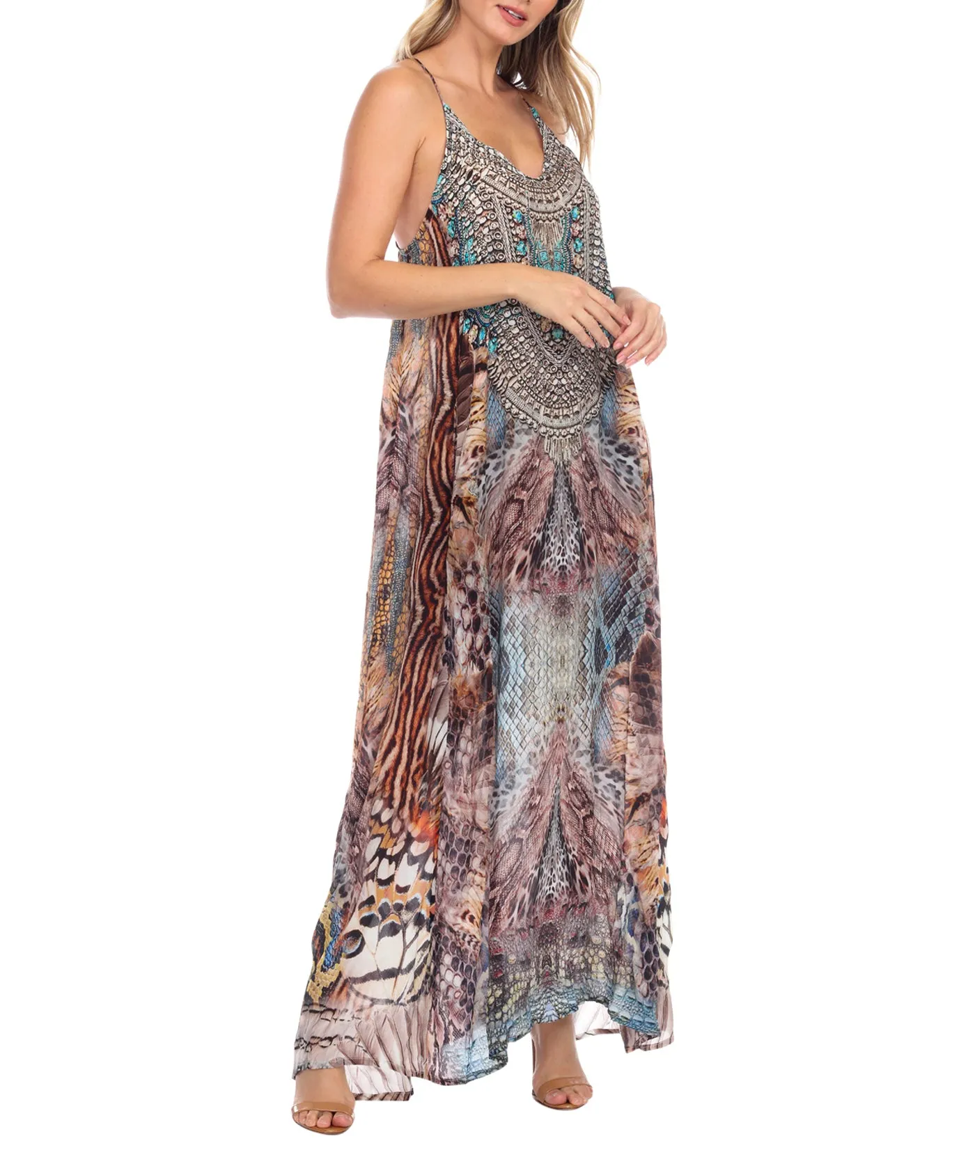Animal Paradise Racerback Maxi Dress