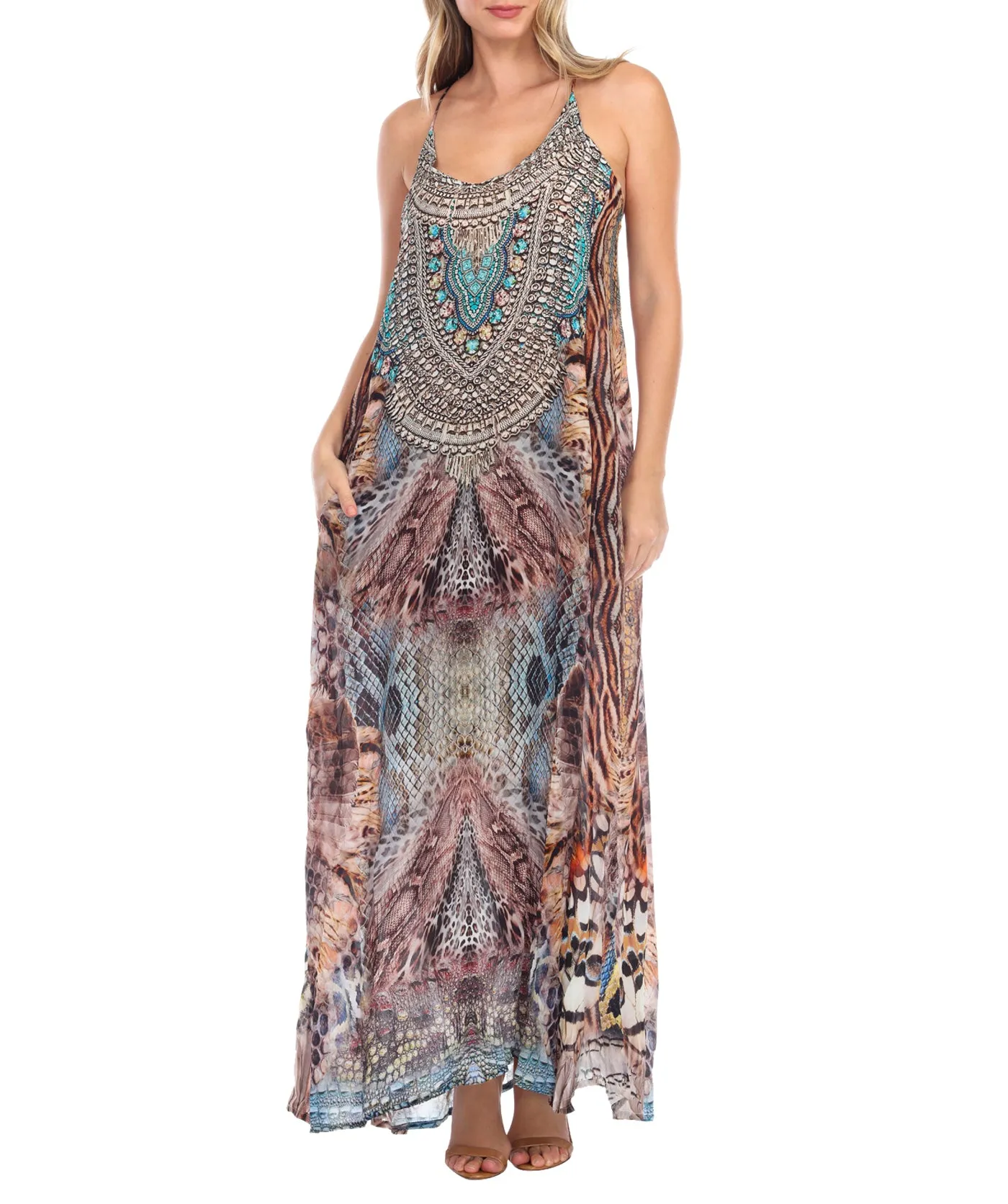 Animal Paradise Racerback Maxi Dress