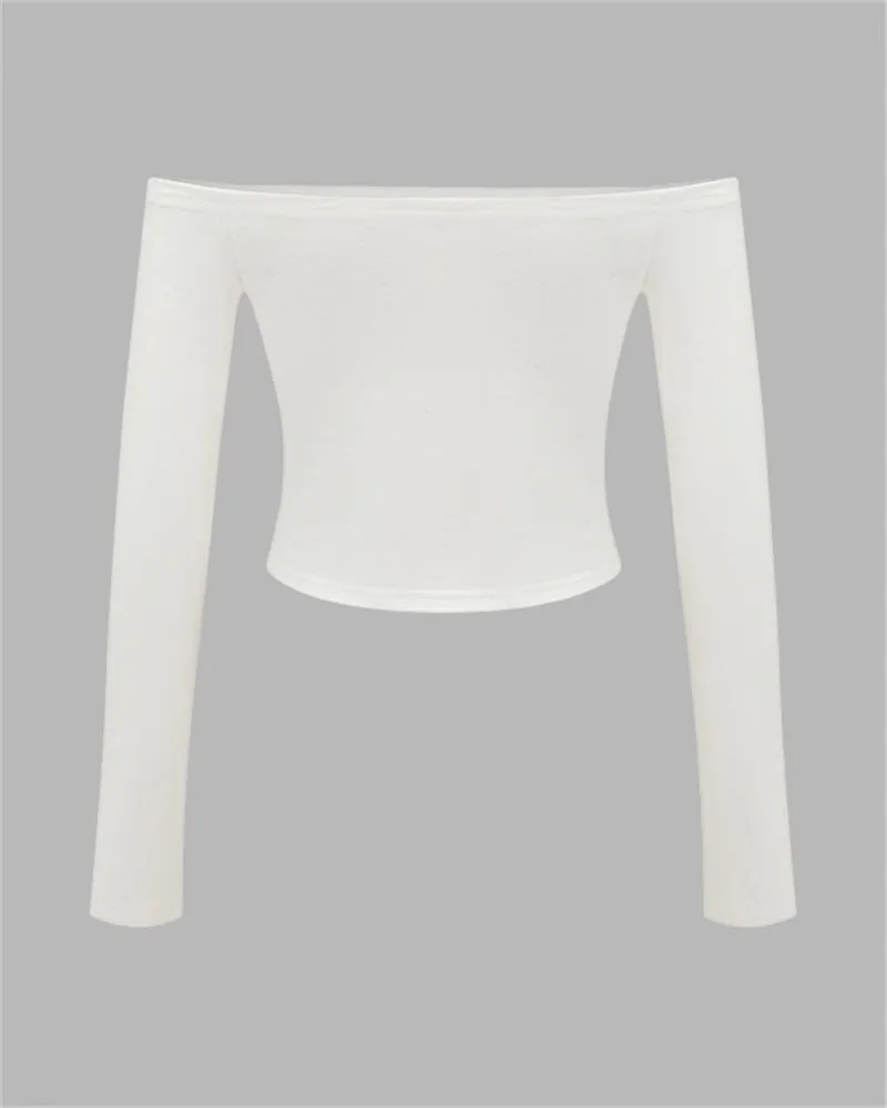Antiberg Off Shoulder Eyelet Top
