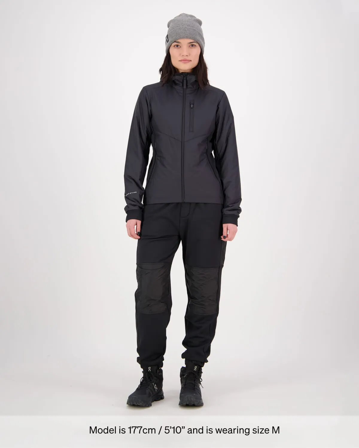 Arete Merino Insulated Hooded Jacket - Black