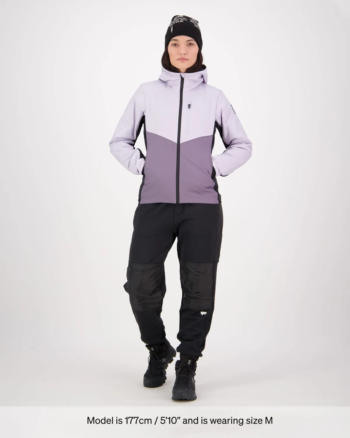 Arete Merino Insulated Hooded Jacket - Thistle Cloud