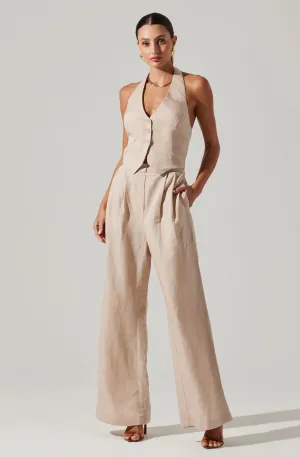 ASTR Tatum Halter Neck Jumpsuit
