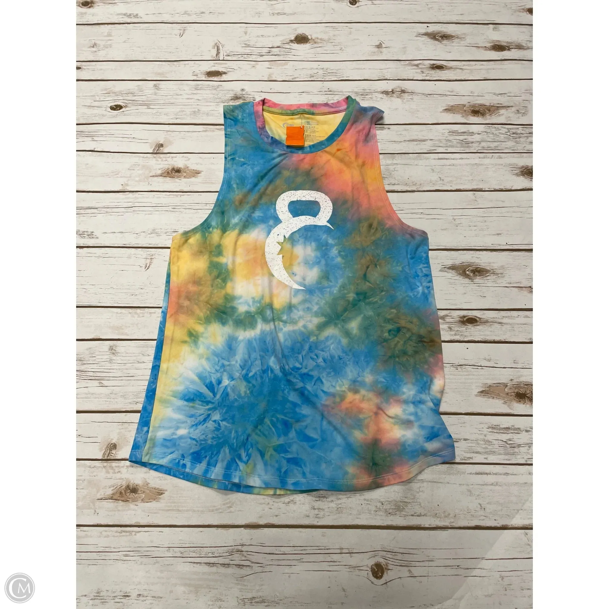 Athletic Tank Top By Zyia In Tie Dye Print, Size: Xl