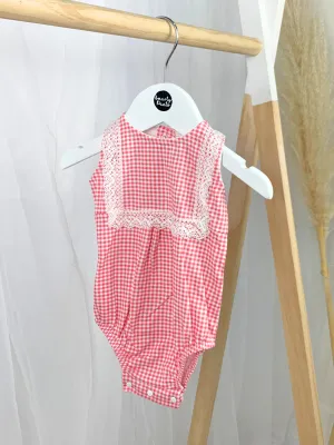 Babidu Baby Girl Gingham Romper