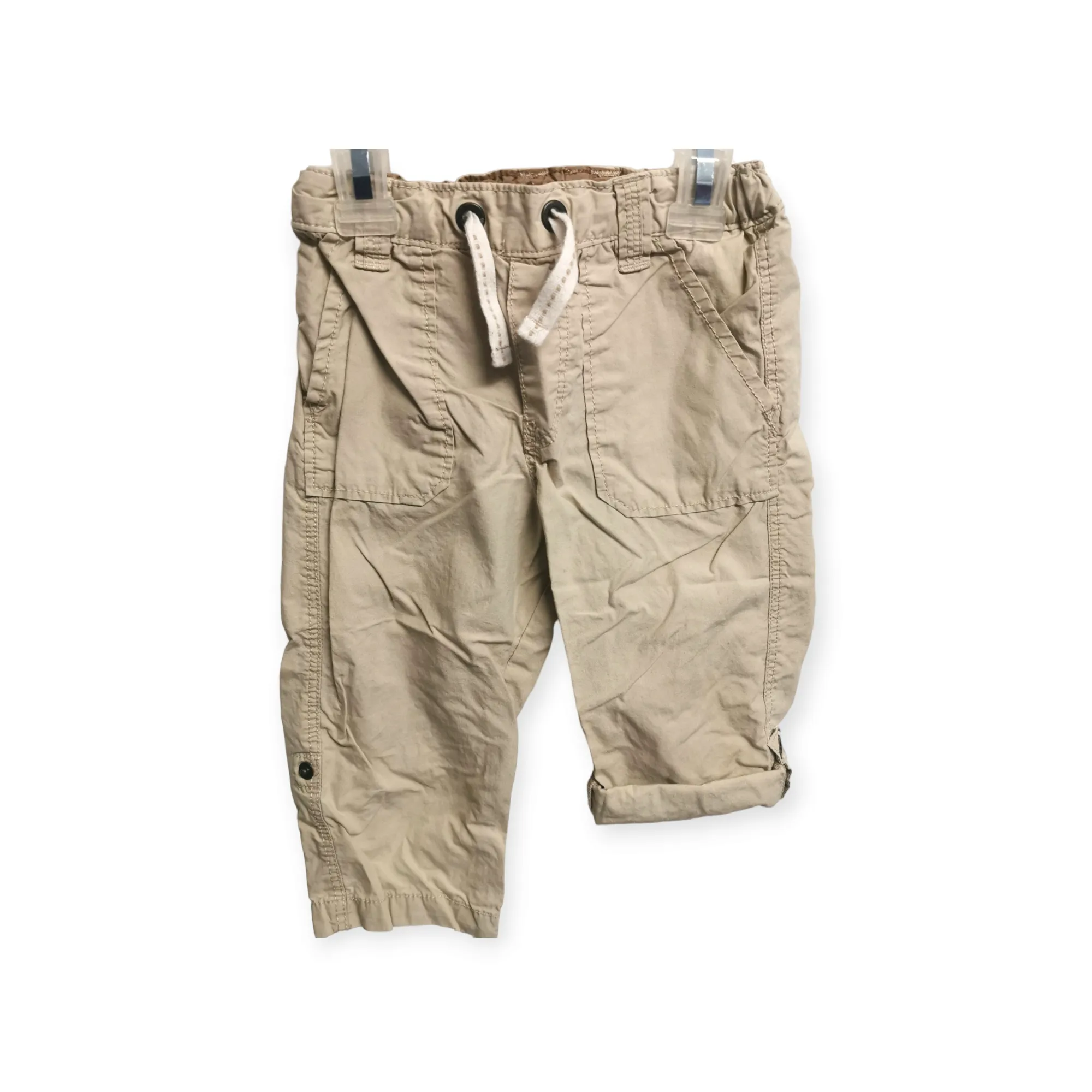 BABY BOY SIZE 12/18 MONTHS - H&M, Lightweight Cotton Pants / Shorts EUC B48