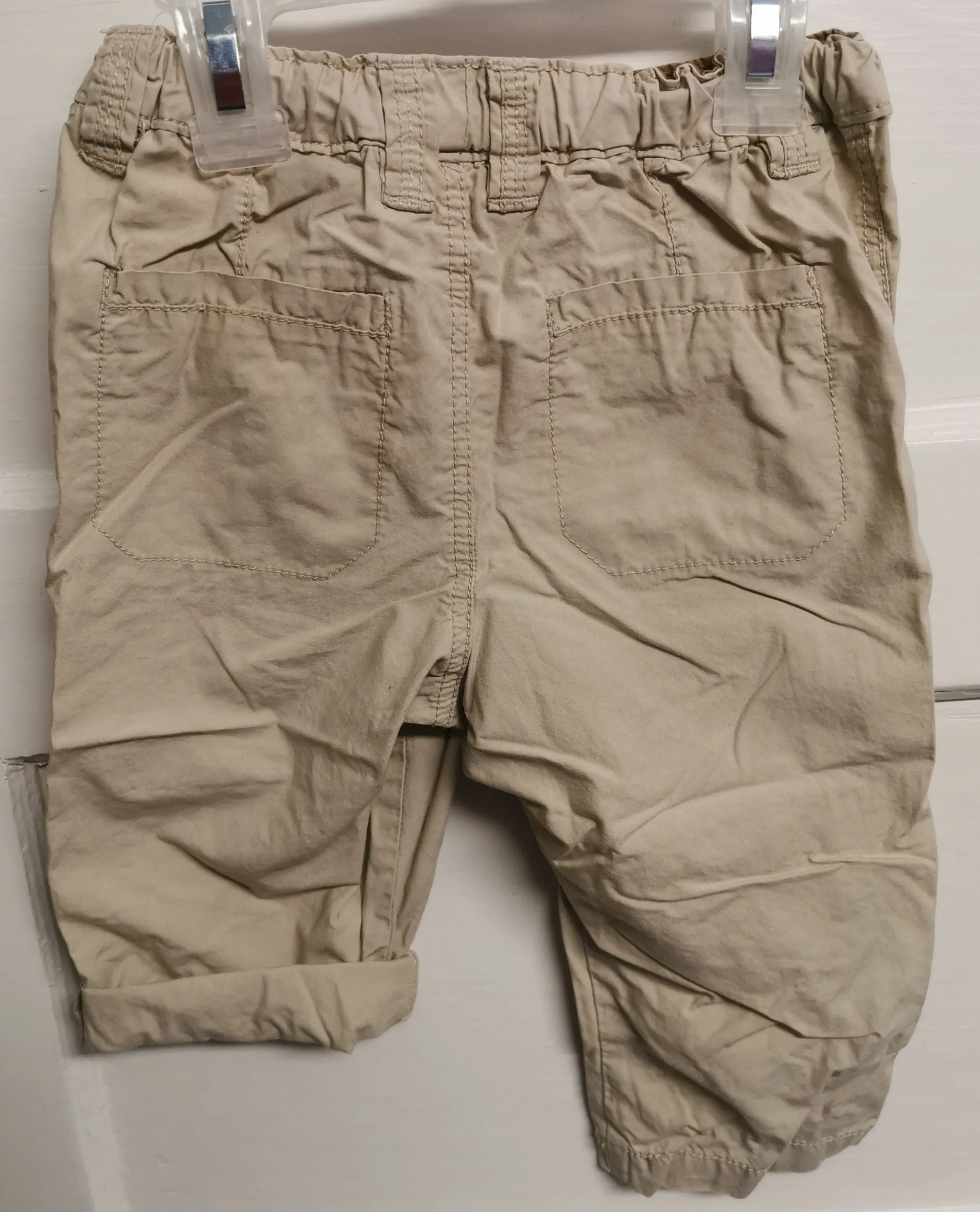 BABY BOY SIZE 12/18 MONTHS - H&M, Lightweight Cotton Pants / Shorts EUC B48