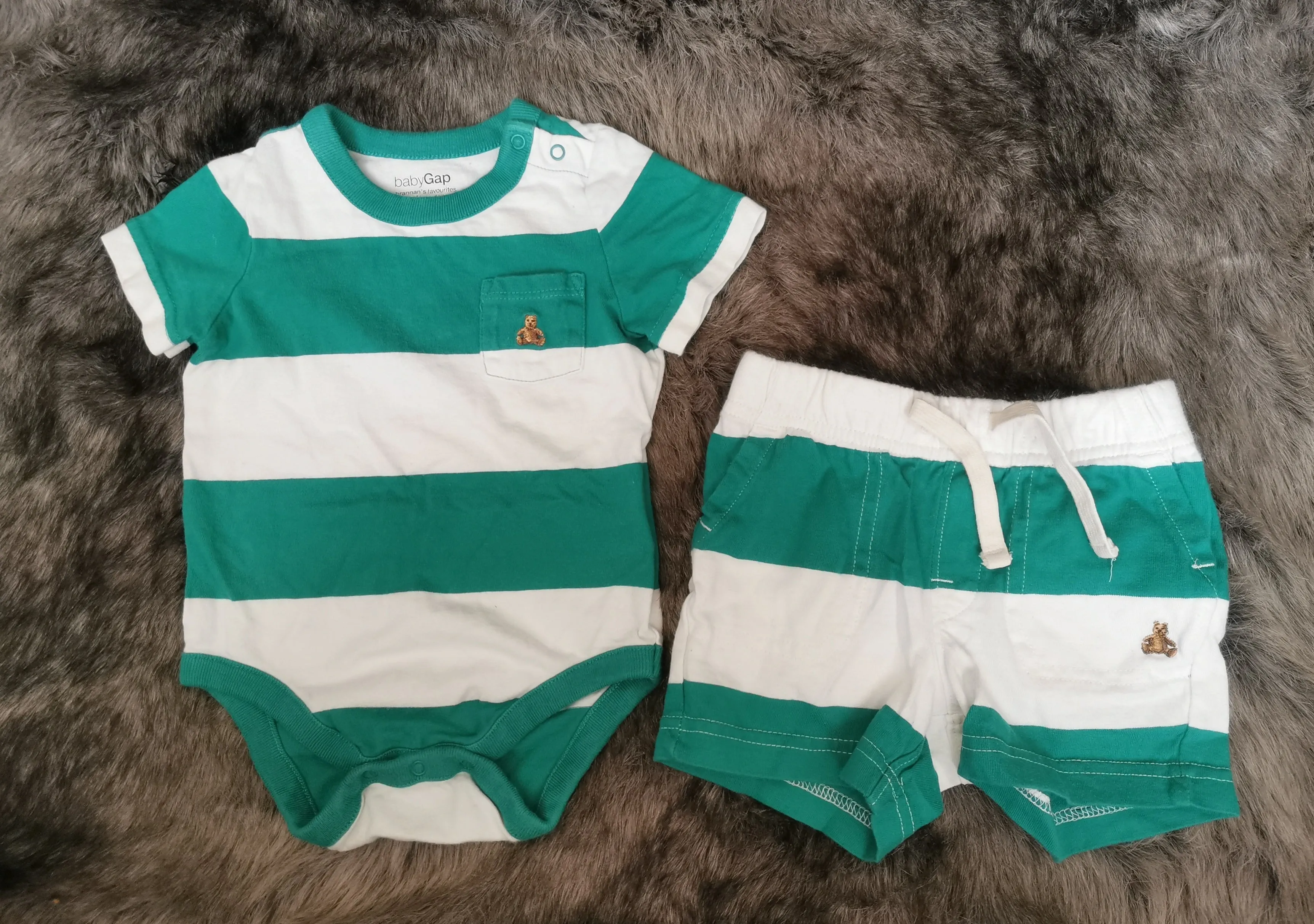 BABY BOY SIZE 6/12 MONTHS - Baby GAP, Matching Summer Set VGUC B50