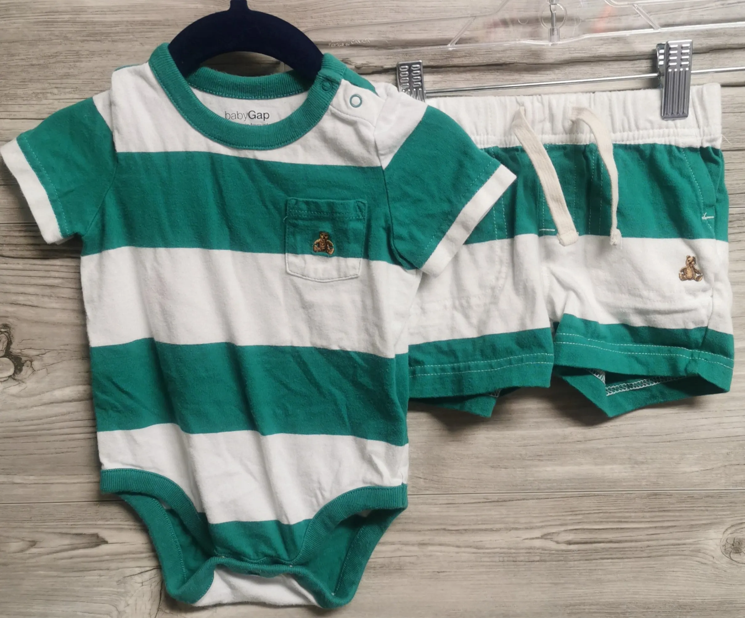 BABY BOY SIZE 6/12 MONTHS - Baby GAP, Matching Summer Set VGUC B50
