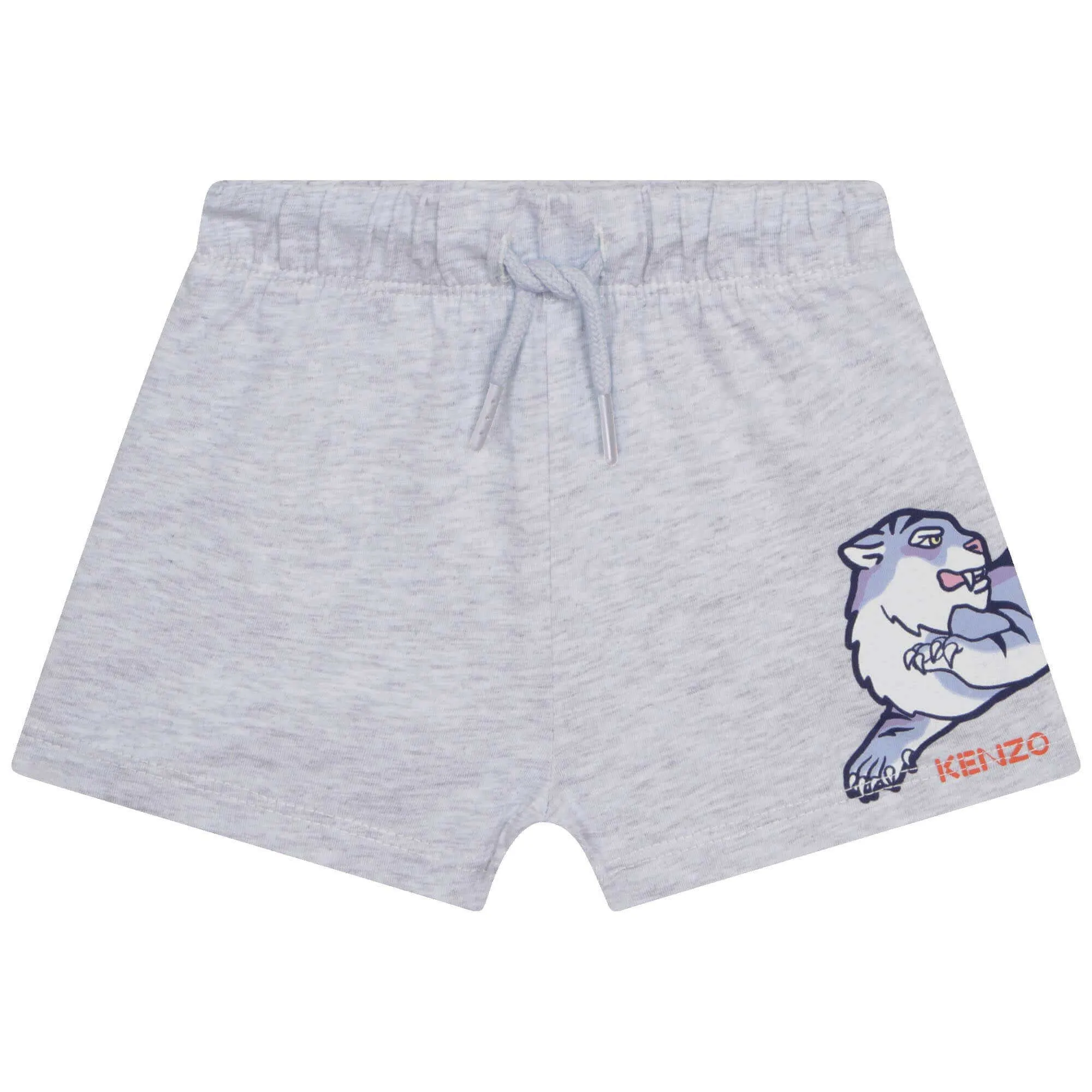 Baby Boys Yellow And Grey Tiger Shorts Set
