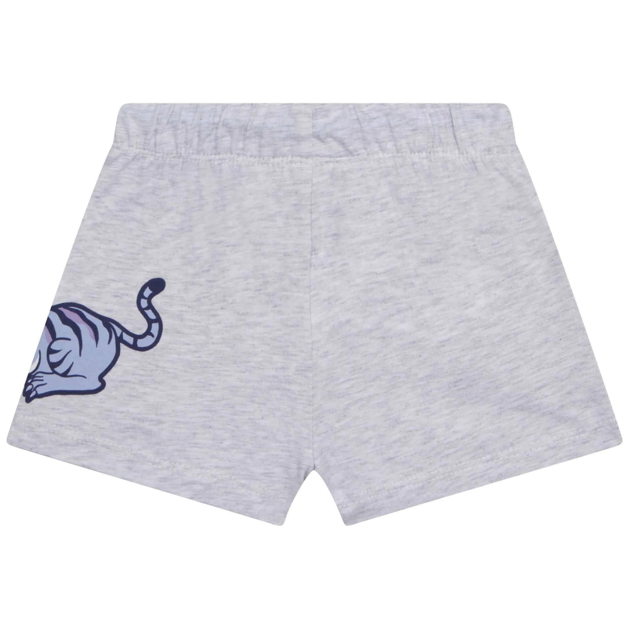 Baby Boys Yellow And Grey Tiger Shorts Set