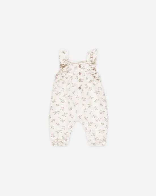 Baby Girl Jumpsuits and Rompers | Nova Romper - Strawberries | Quincy Mae