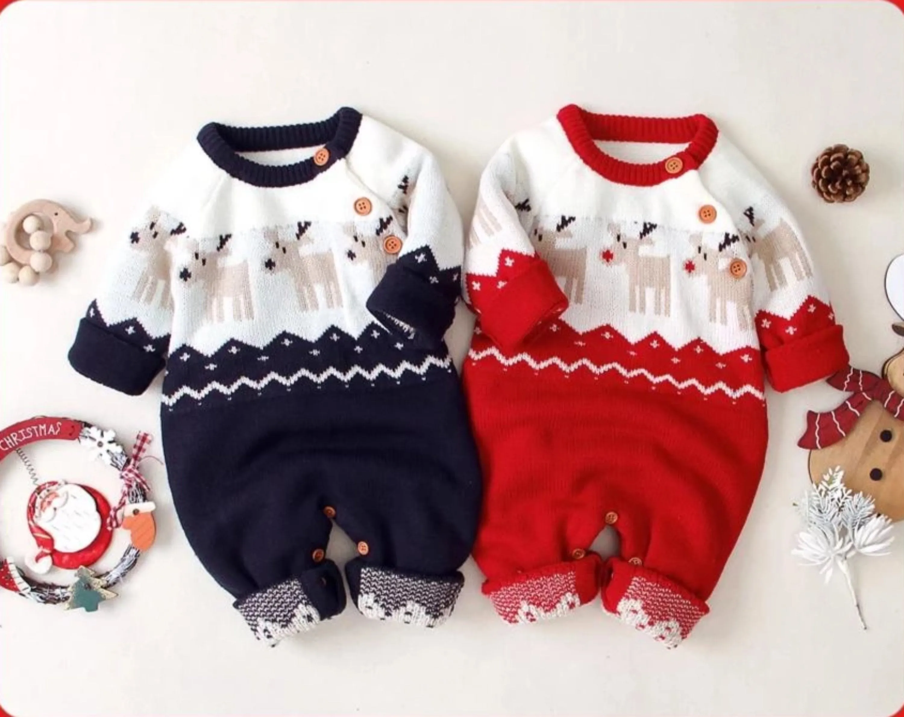 Baby Girls Christmas Romper