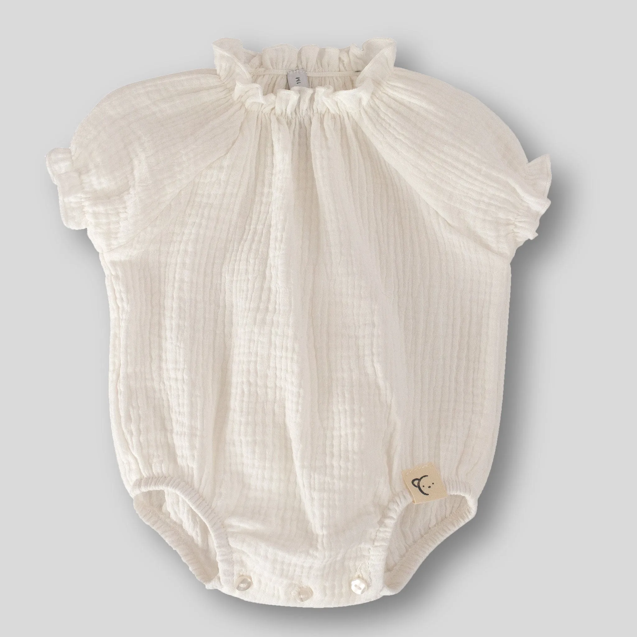Baby Girls Cotton Neutral Romper - Calamaro 32445