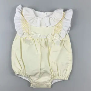 Baby Girls Lemon Traditional Romper