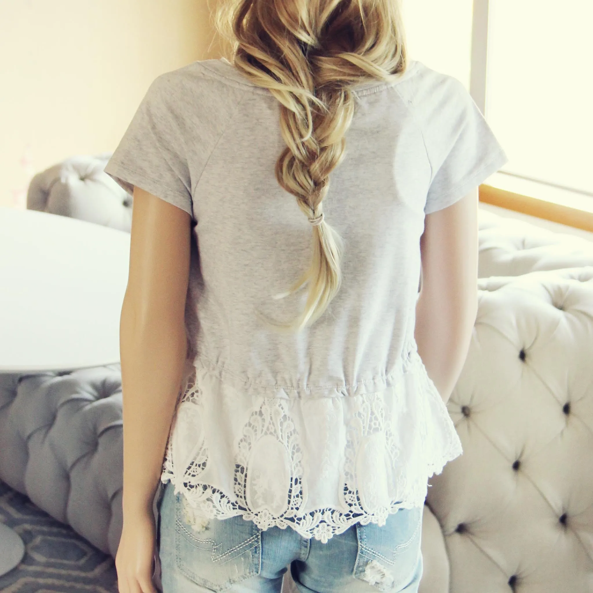 Battenburg Lace Tee
