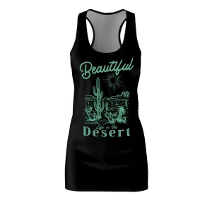 Beautiful Life in the Desert Women's Cut & Sew Racerback Dress (AOP)
