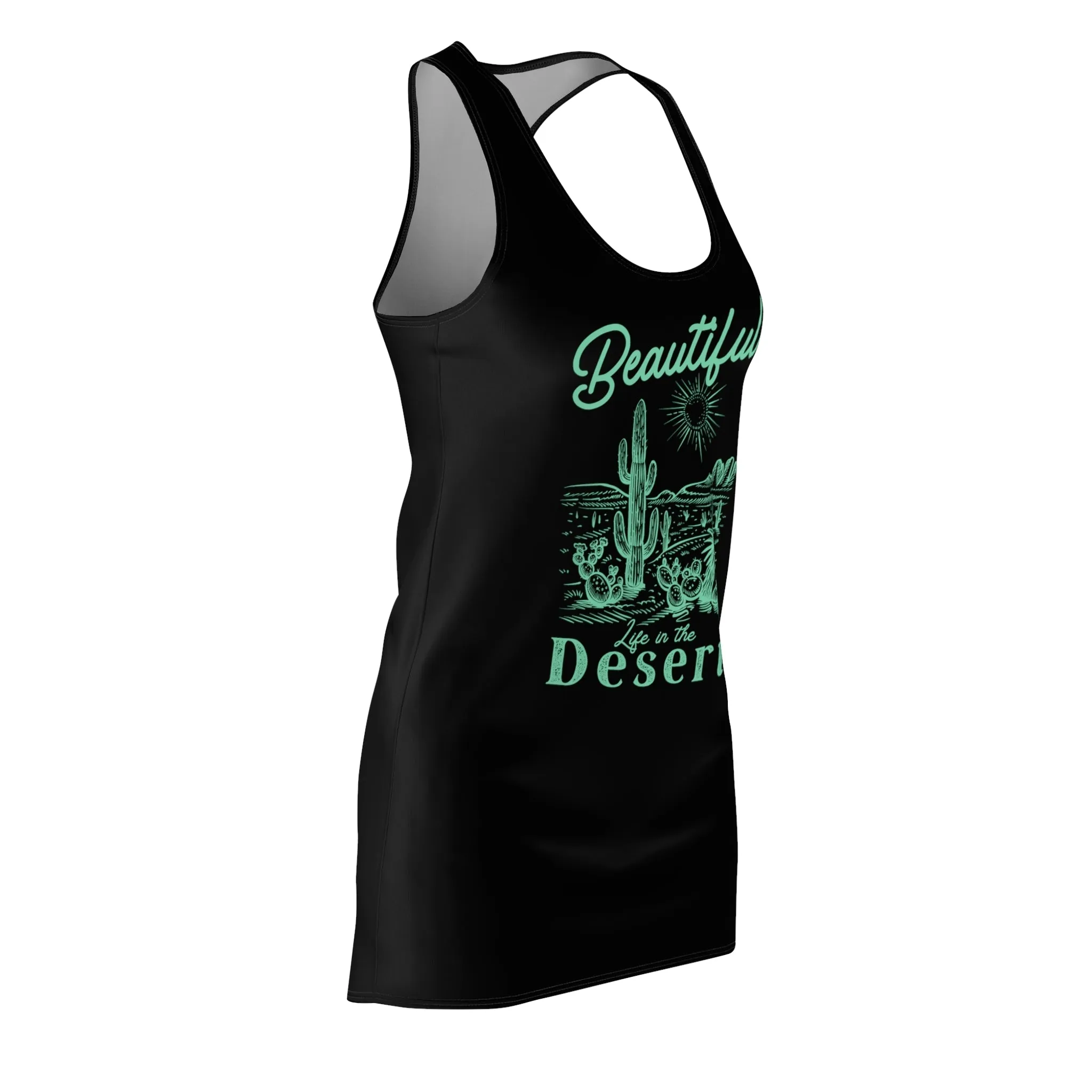 Beautiful Life in the Desert Women's Cut & Sew Racerback Dress (AOP)