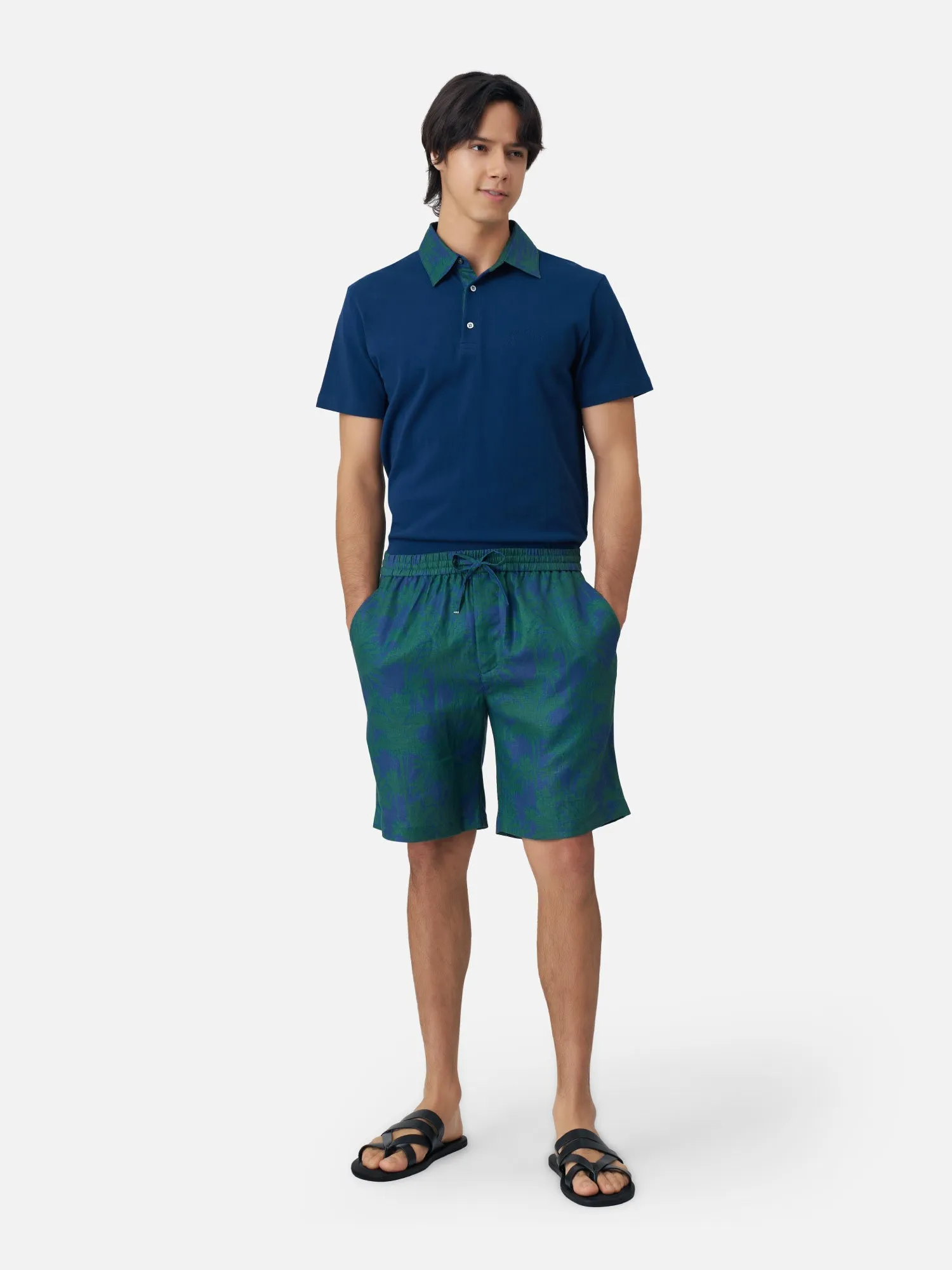 Betel Palm Linen Shorts