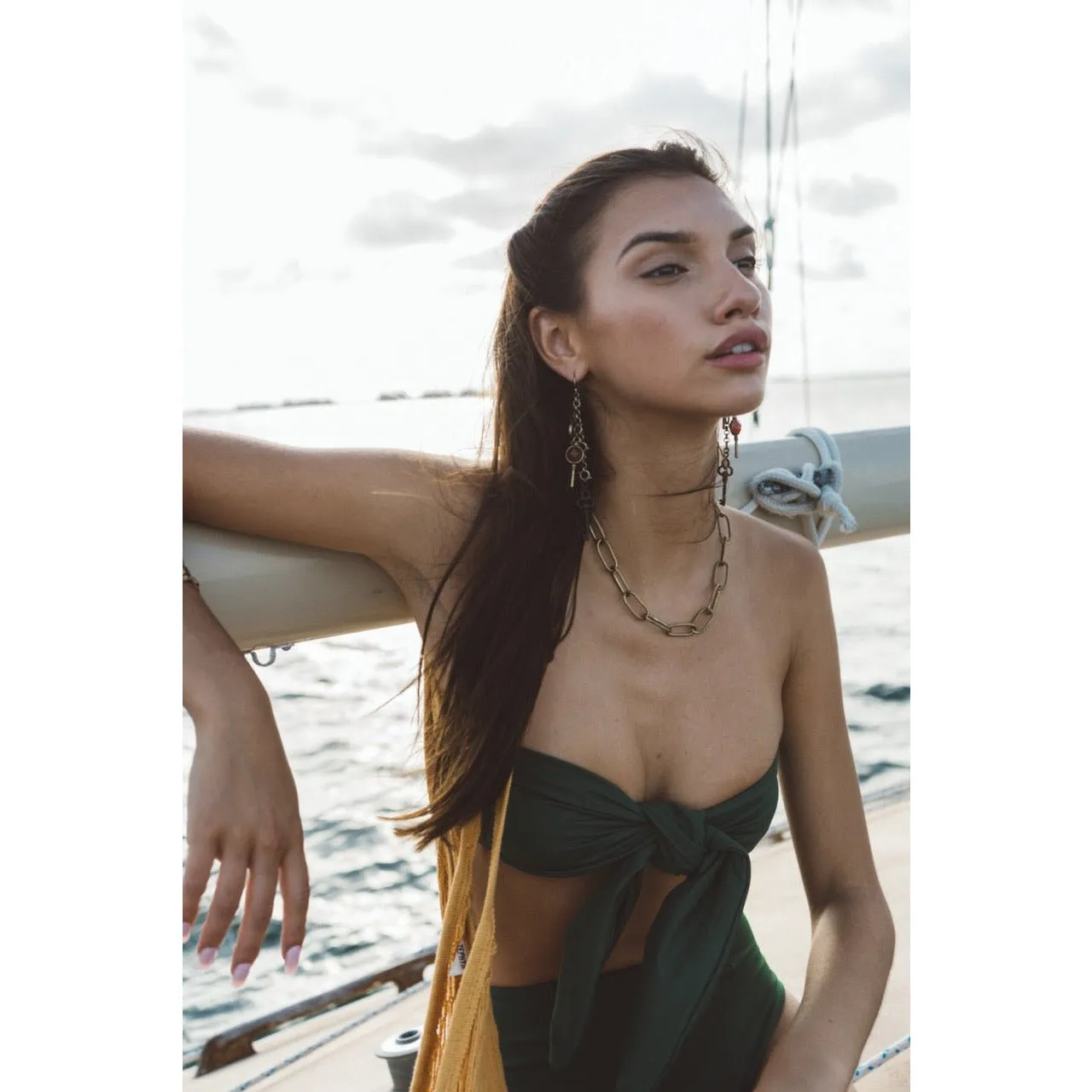 Biarritz Top In Moss