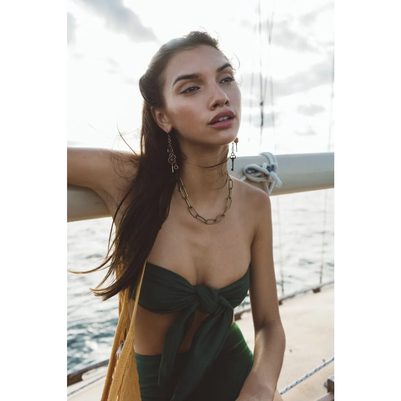 Biarritz Top In Moss