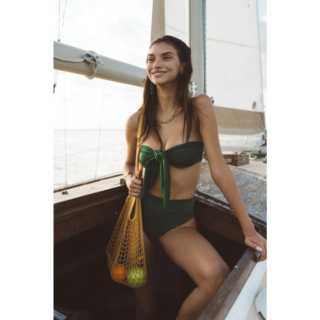 Biarritz Top In Moss