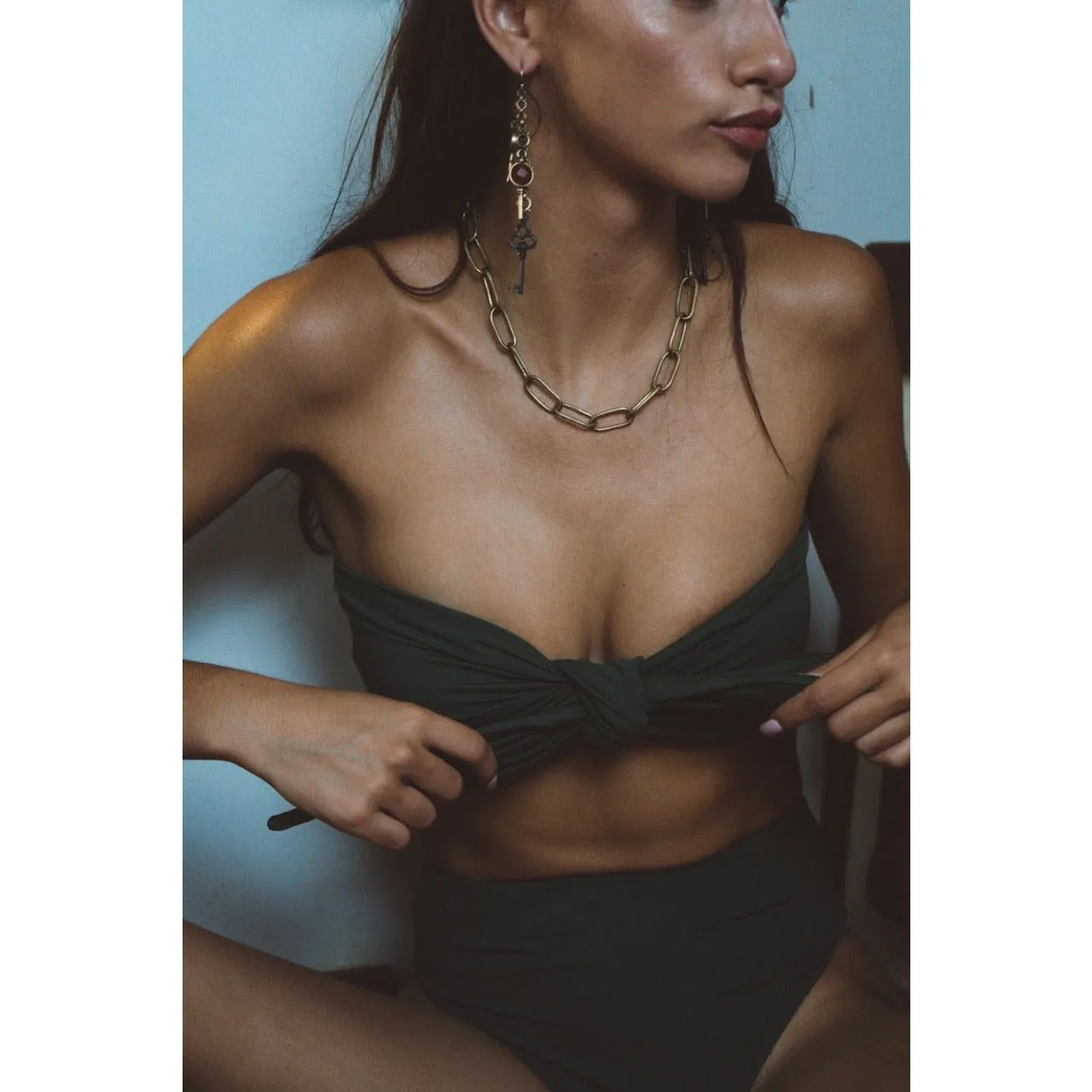 Biarritz Top In Moss