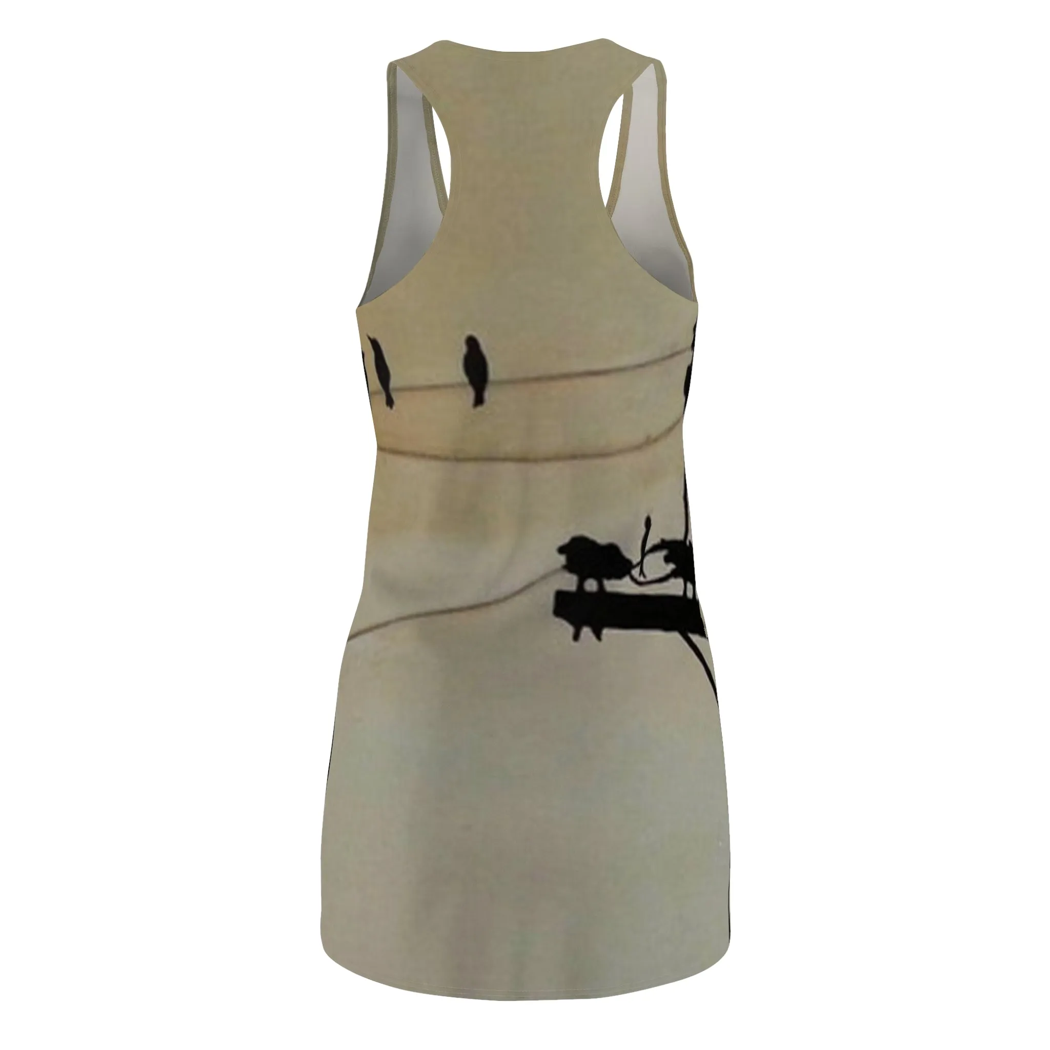 Birds Women's Cut & Sew Racerback Dress (AOP)