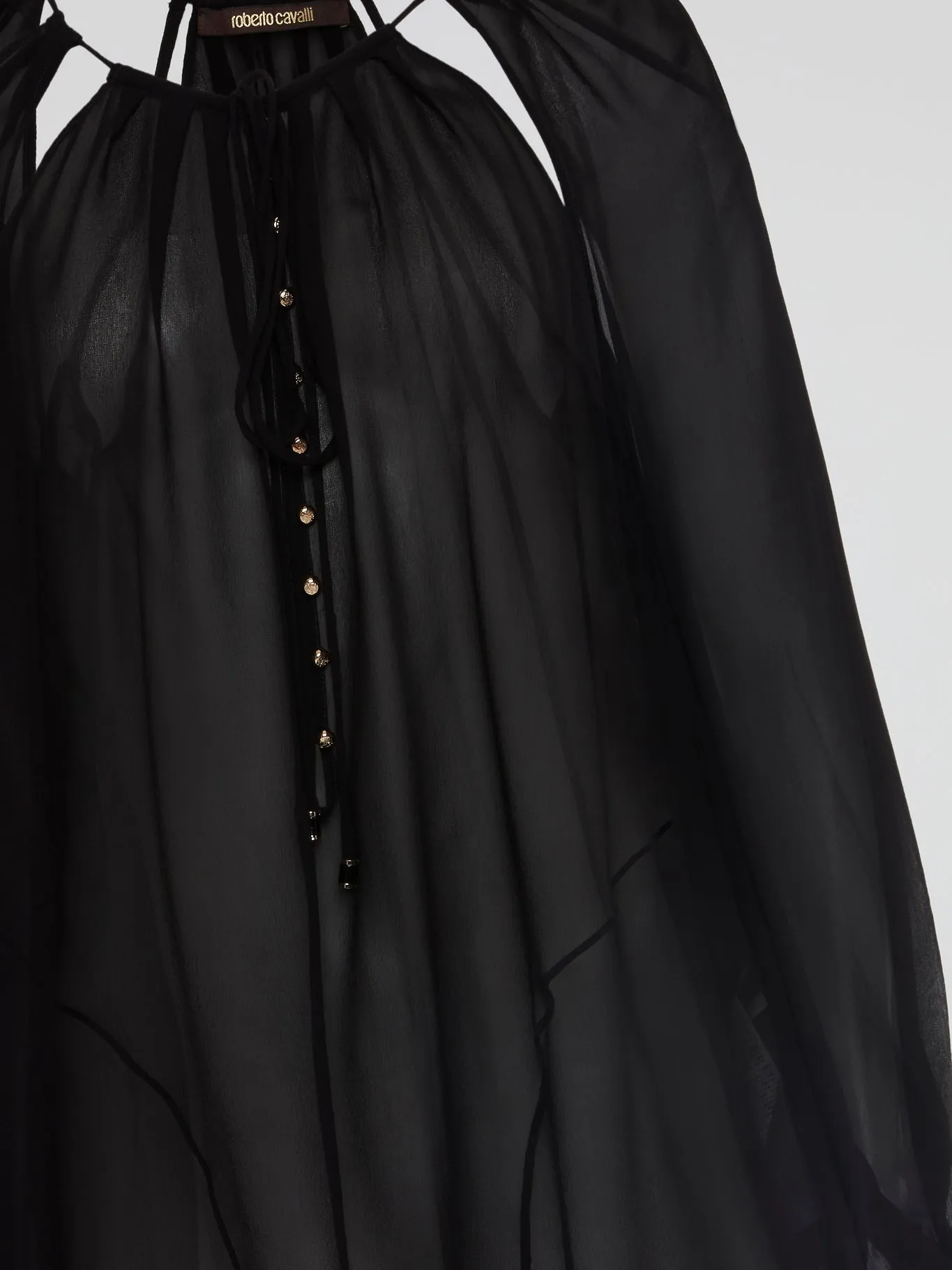 Black Cut Out Blouse