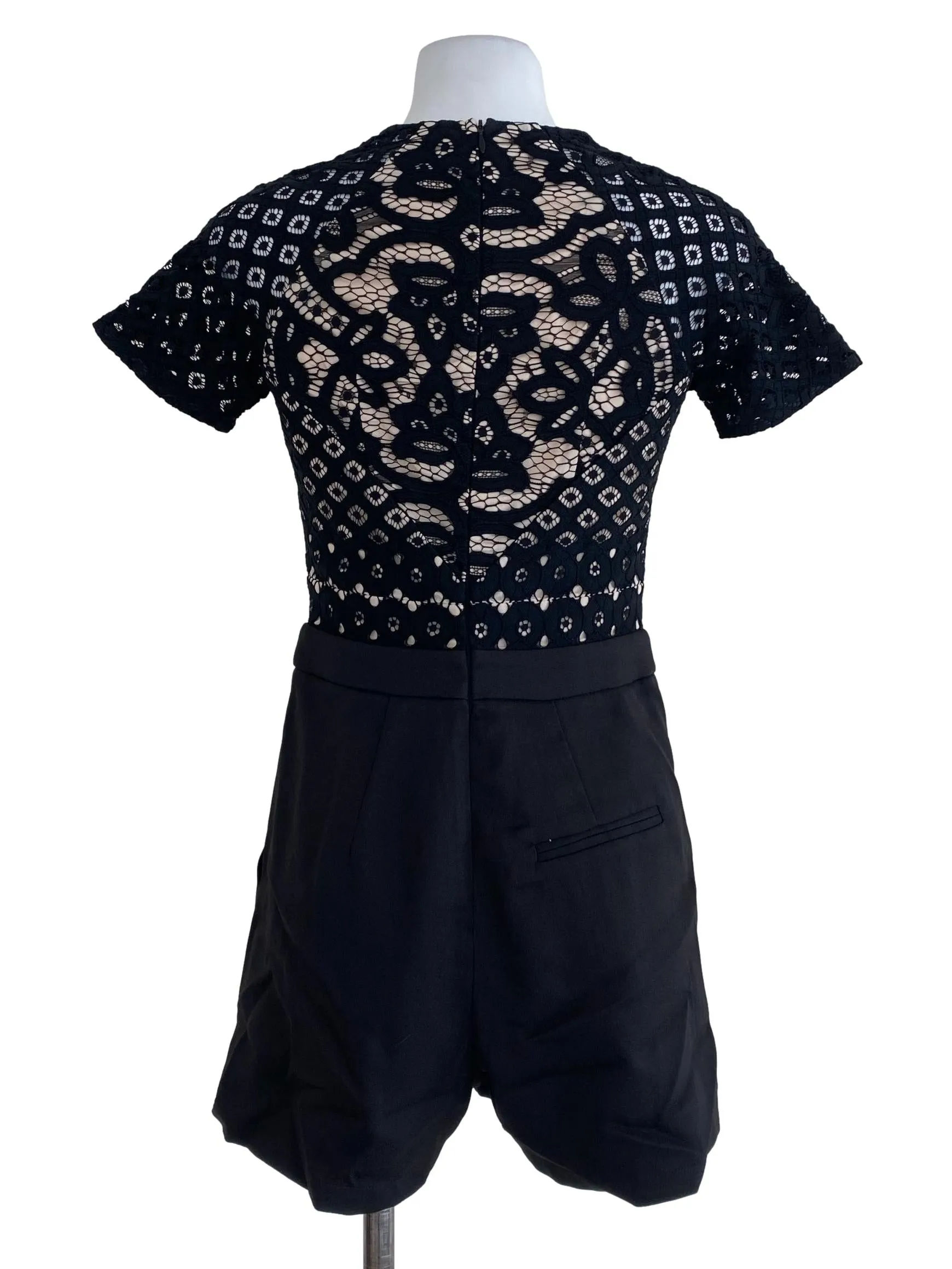 Black Laced Romper