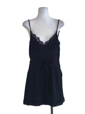 Black Laced Romper