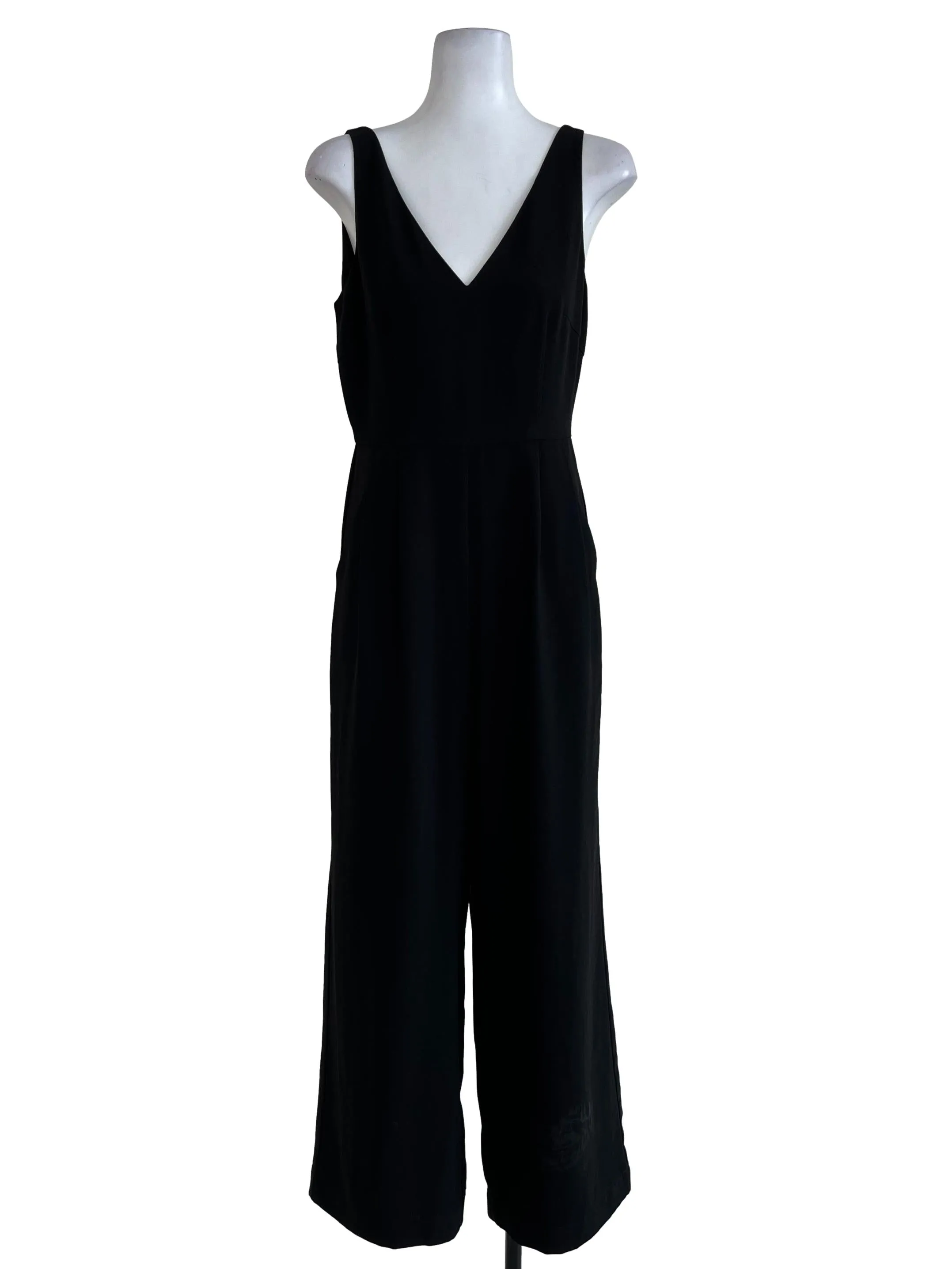 Black Plain Romper OSN
