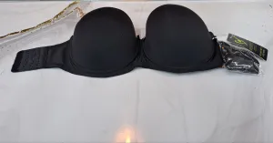 Black Strapless Bra- Cup C
