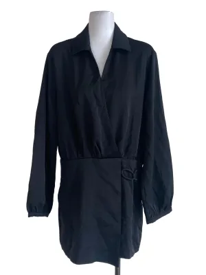 Black V Neck Rompers