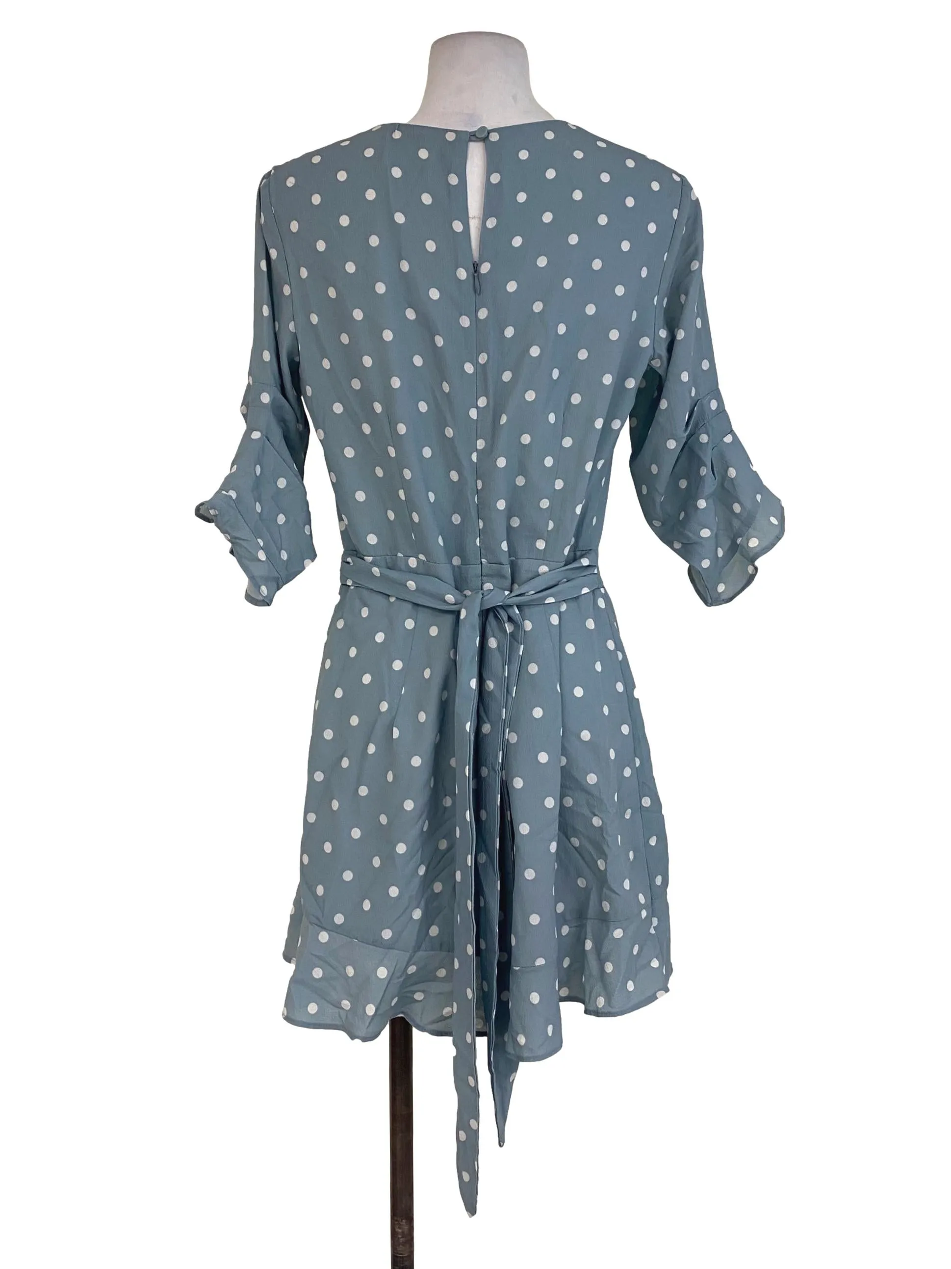 Blue Polka Dot Romper