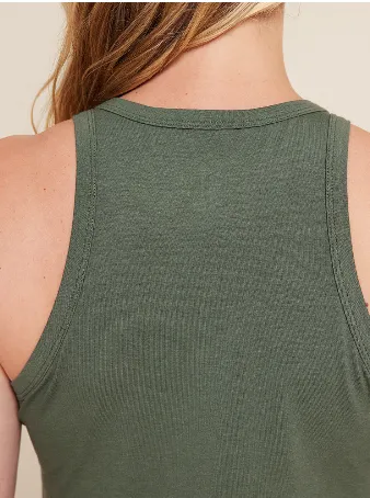 Boody Racerback Dress - Moss - FINAL SALE