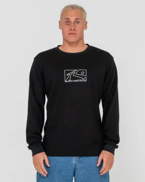 Boxed Out Waffle Long Sleeve Tee