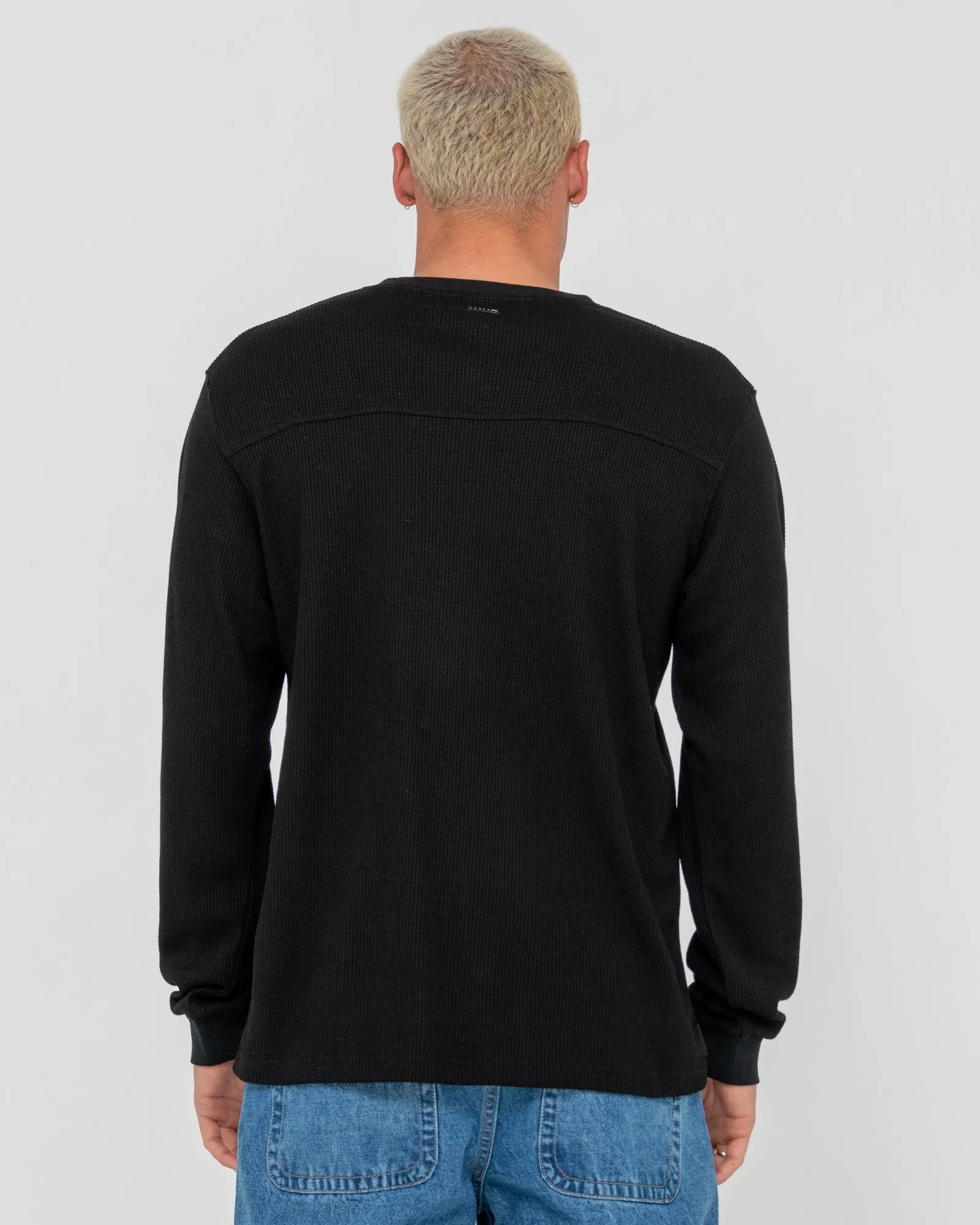 Boxed Out Waffle Long Sleeve Tee