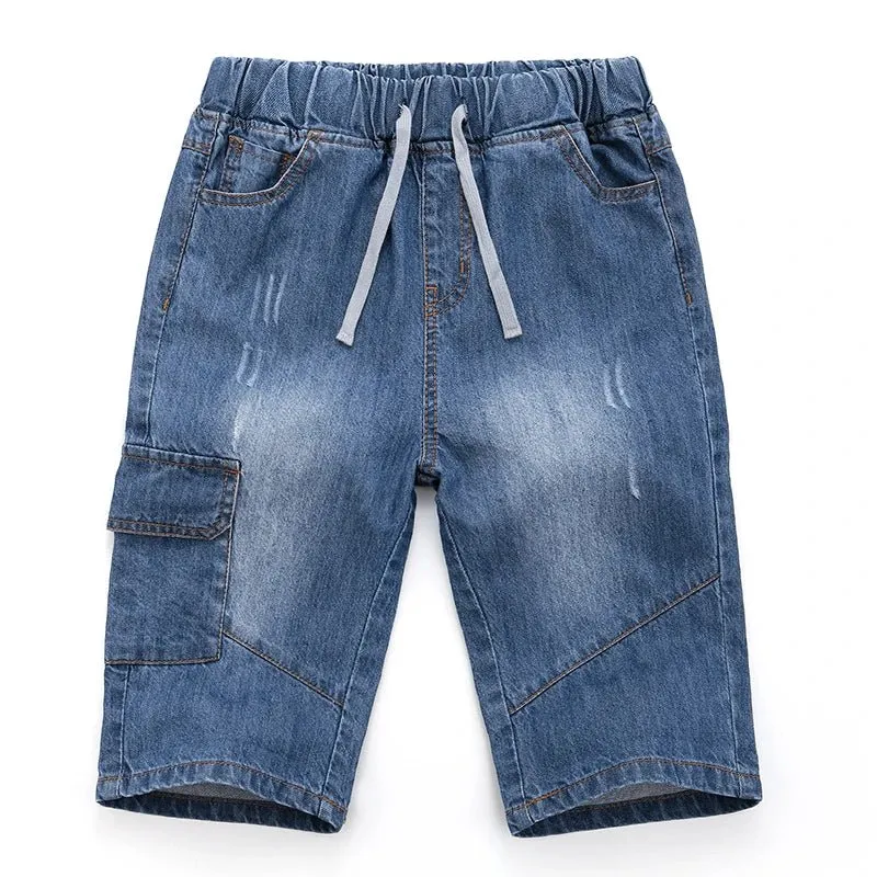 Boys' Denim Jean Shorts – Stylish & Comfy Summer Shorts for Kids