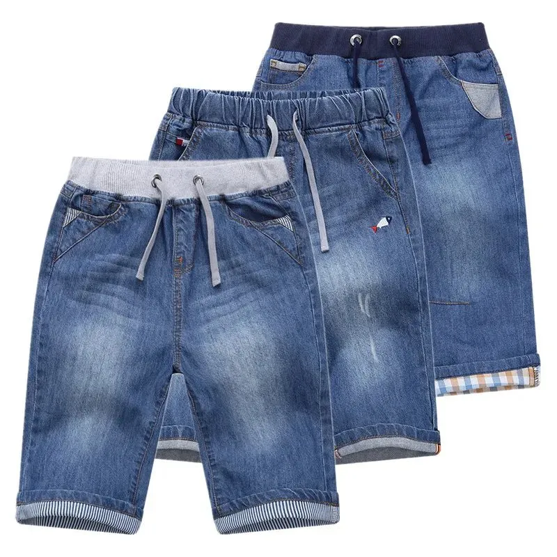 Boys' Denim Jean Shorts – Stylish & Comfy Summer Shorts for Kids