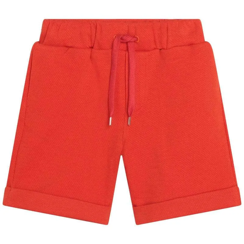 Boys Orange Jersey Shorts