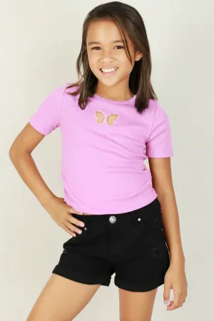BUTTERFLY CUT OUT TOP | KIDS SIZE 4-6X