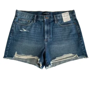 Calvin Klein Jeans  Cut-off Shorts Size 16 Blue Distressed Raw Hem High Rise